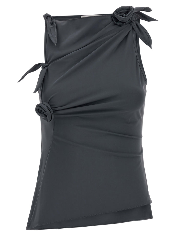 Coperni Asymmetric Flower Tops - Gray | 453e215e290253696e97e829bc31918b871e2cf1