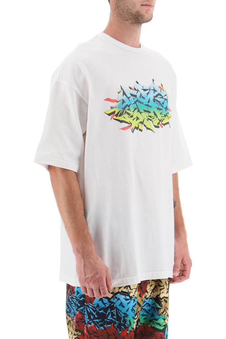 Graffiti Print T Shirt