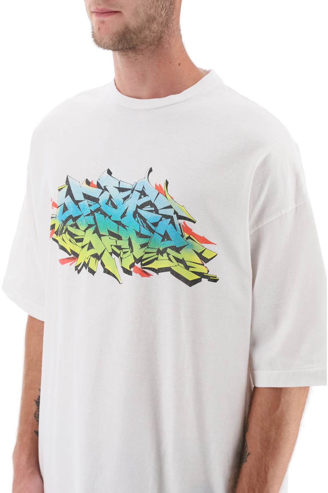 Graffiti Print T Shirt