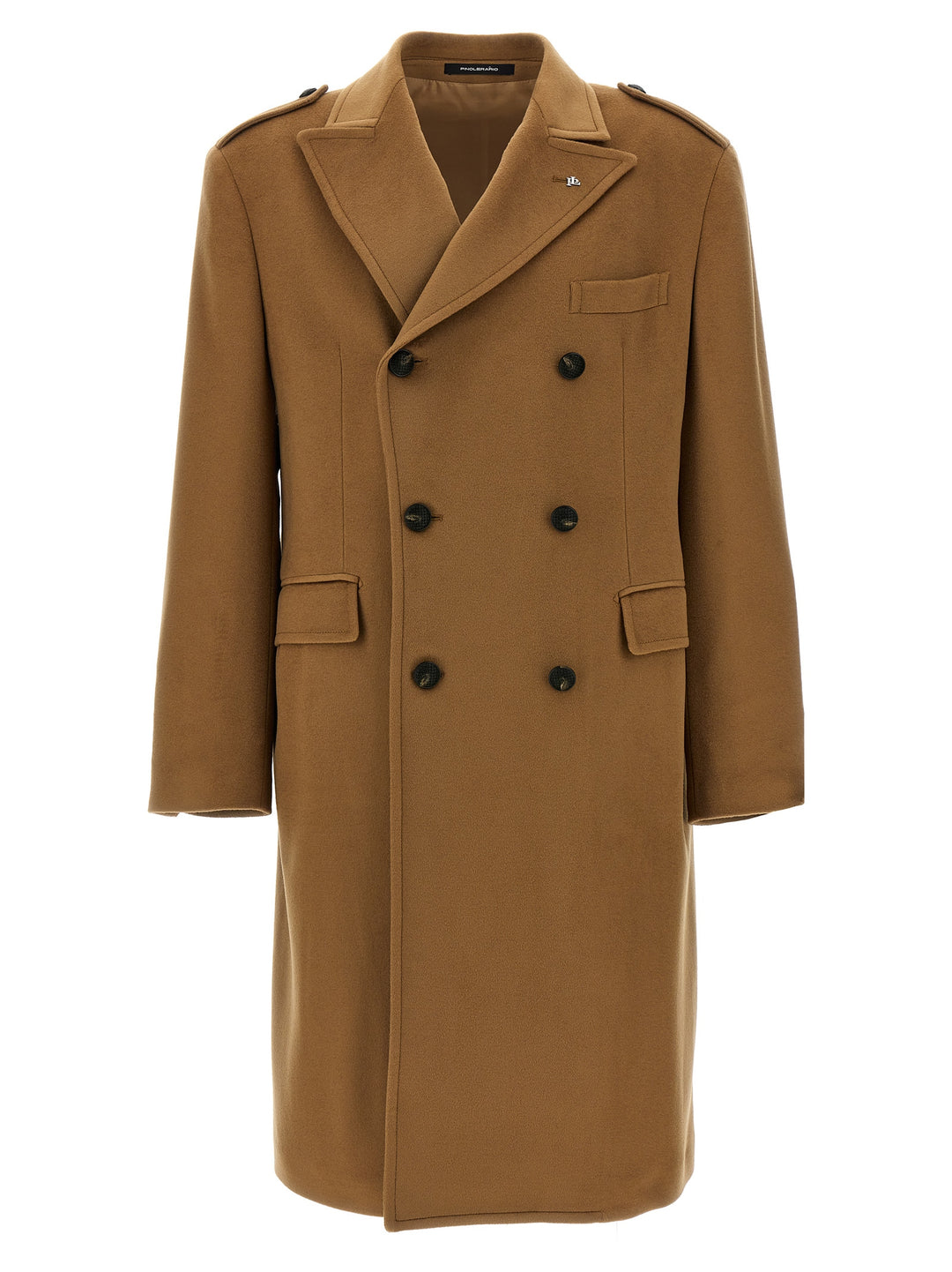 Double-Breasted Wool Coat Coats, Trench Coats Beige