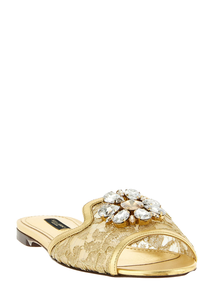 Dolce & Gabbana Taormina Sandals - Gold | cfc72cb54a3f4a96b04c9837708851fa5e357ffe