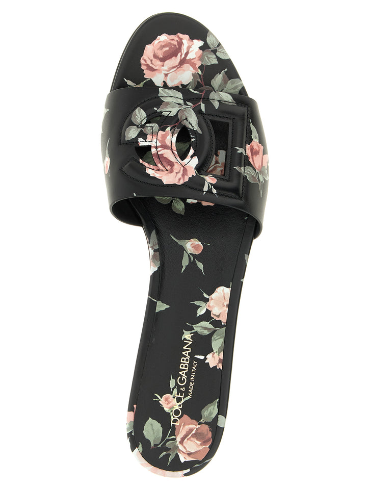 Dolce & Gabbana Bianca Sandals - Black | e90a30675f3cc2d93f4651c711a4fa1e2cd0d6f7