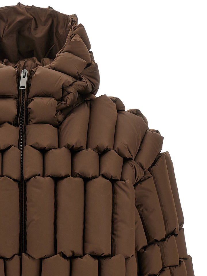 Raxxy 3d Down Jacket Puffer Jackets - Brown | aeb1f2b405bae81a1df12dc5d78aba9592fd6668