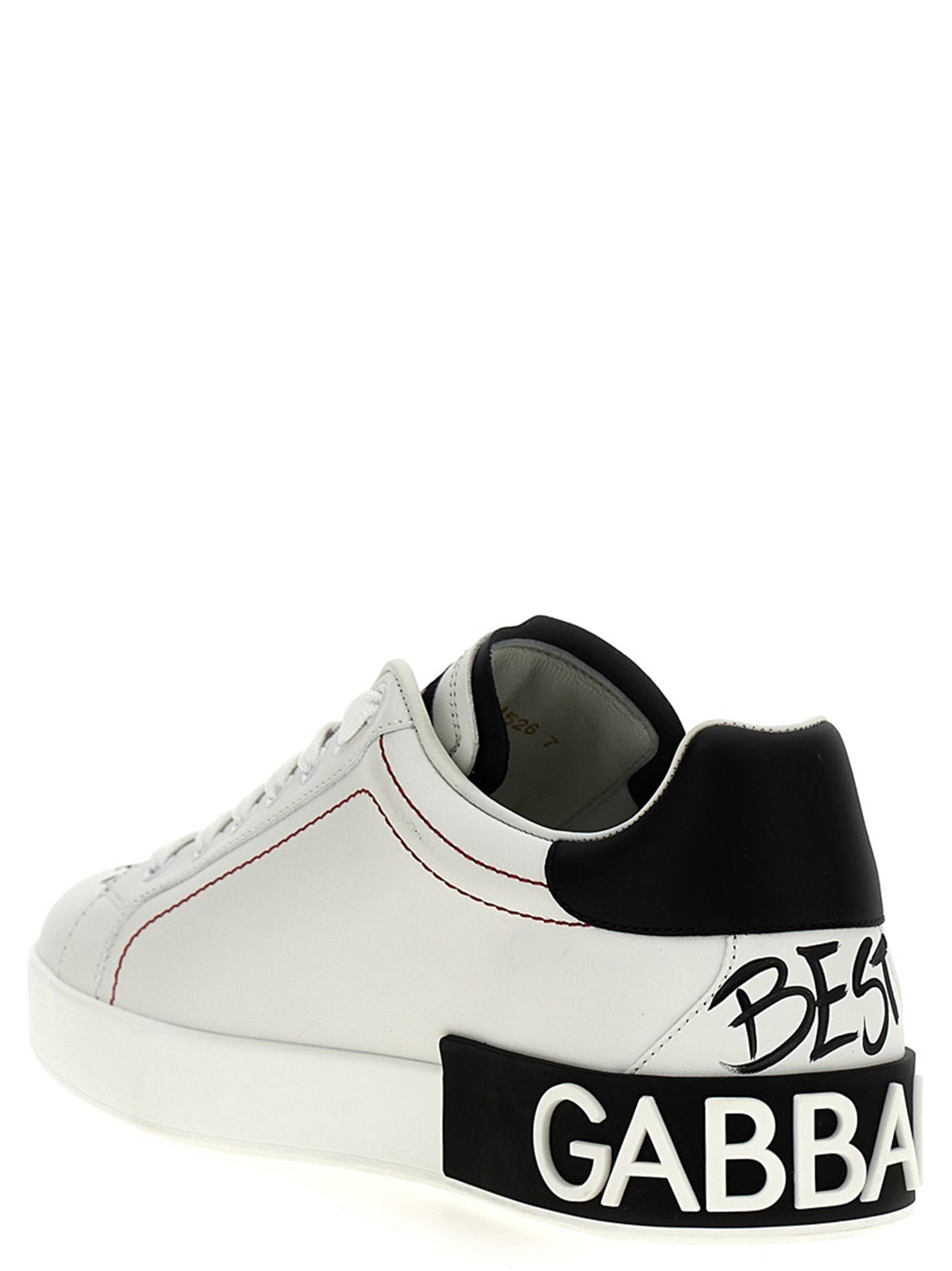 Dolce & Gabbana Portofino Sneakers White/Black | Wanan Luxury