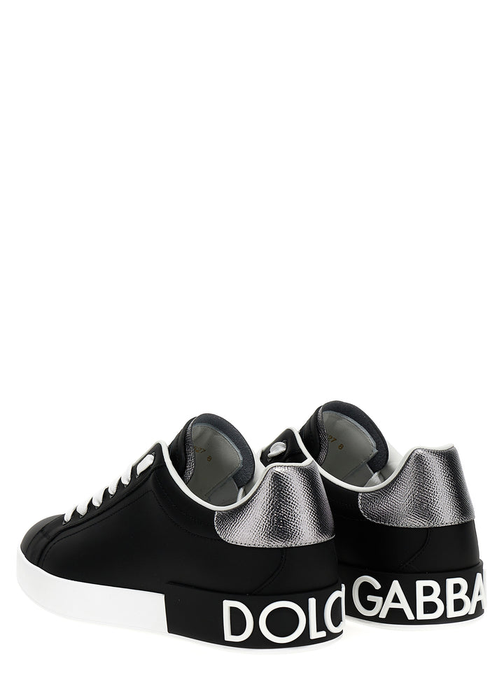 Dolce & Gabbana Portofino Sneakers - White/Black | ce083ad47d78a51b086842786edeebc96481a48f