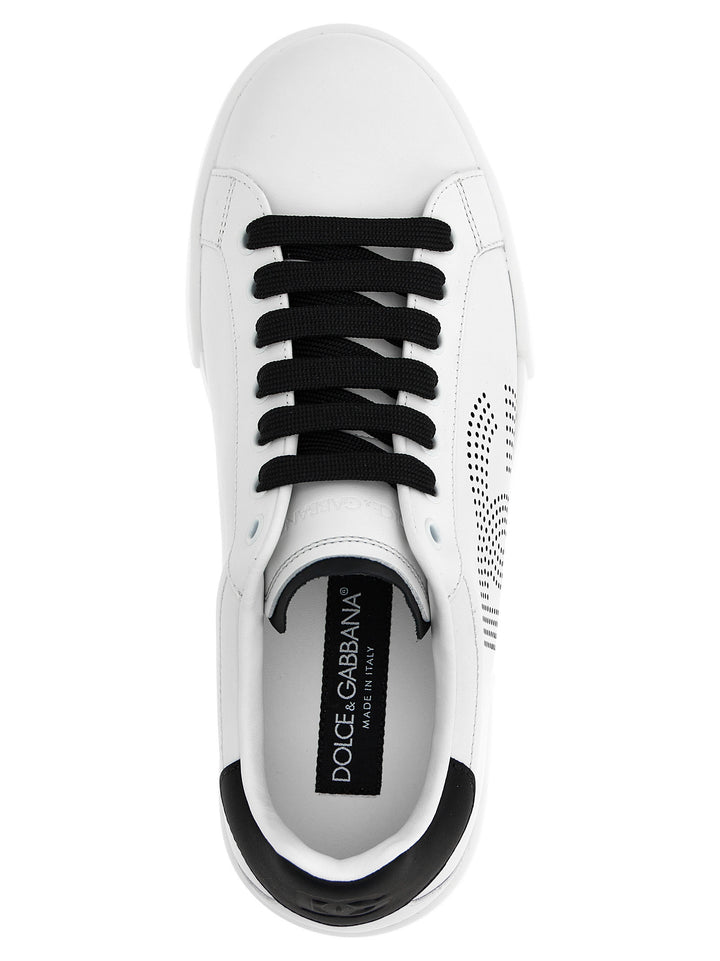 Dolce & Gabbana Portofino Sneakers - White/Black | 6ab172f1ad1dd9836fe03ffd5277806a5b00d75d