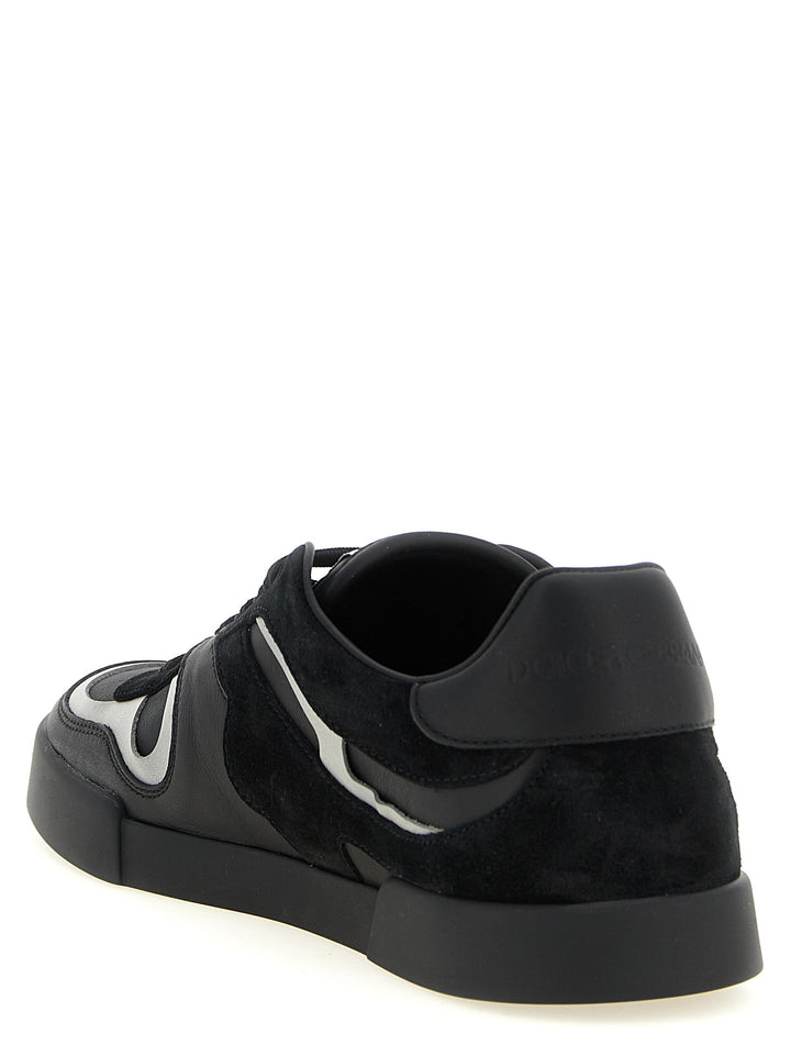Dolce & Gabbana Portofino Sneakers - Black | 6685814503a383c071b0ff6037ec2ab7cbb20df7