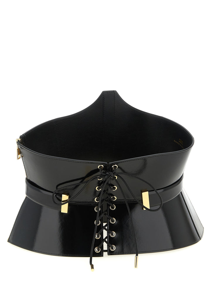 Elisabetta Franchi Corset Belt Belts - Black | 671deb0352f31373bcab607baaabbc73857c61fb