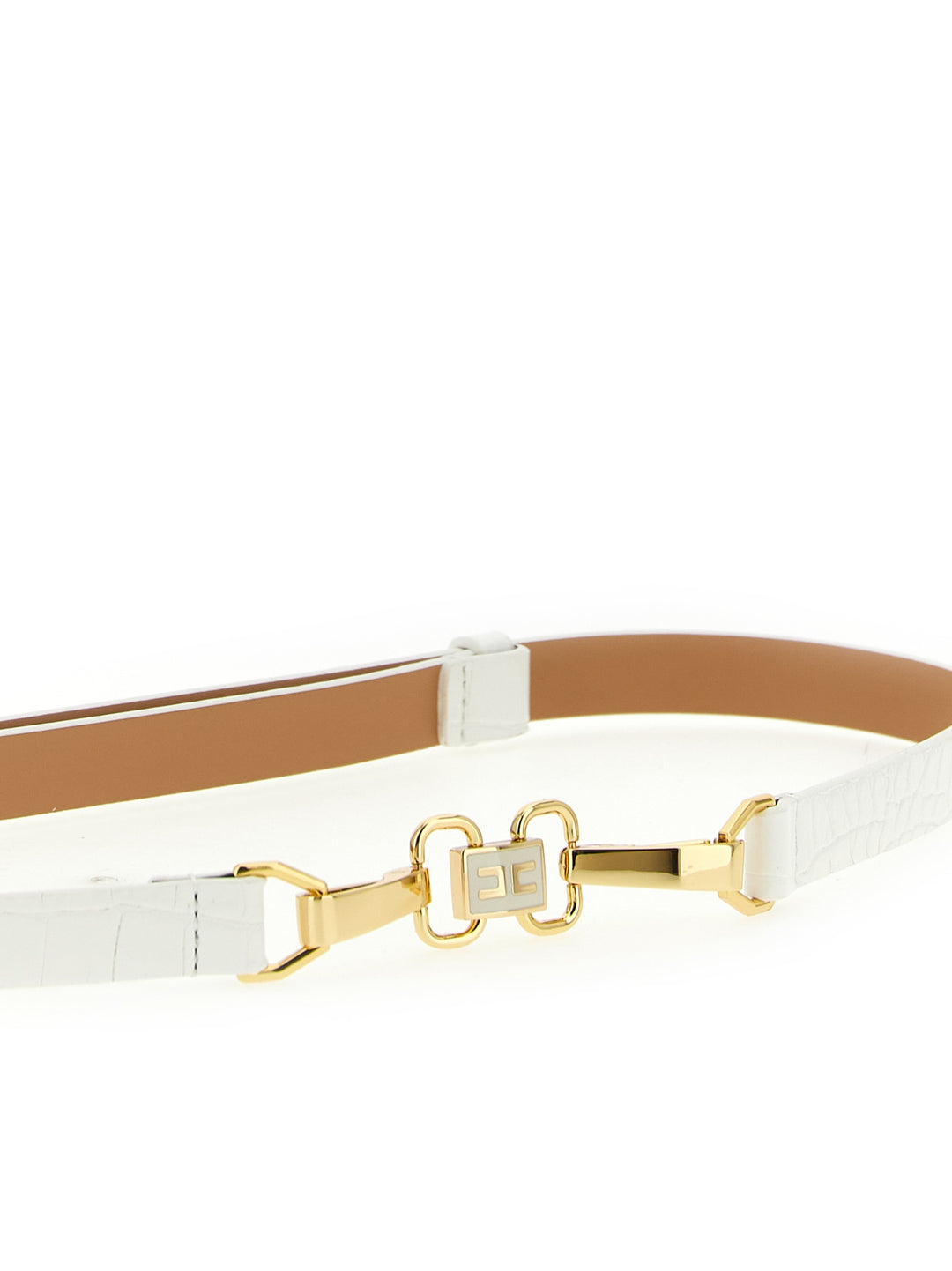 Elisabetta Franchi Jewel Clamp Belt Belts - White | df012777b508dc72493dd041a389ca36e4462a64