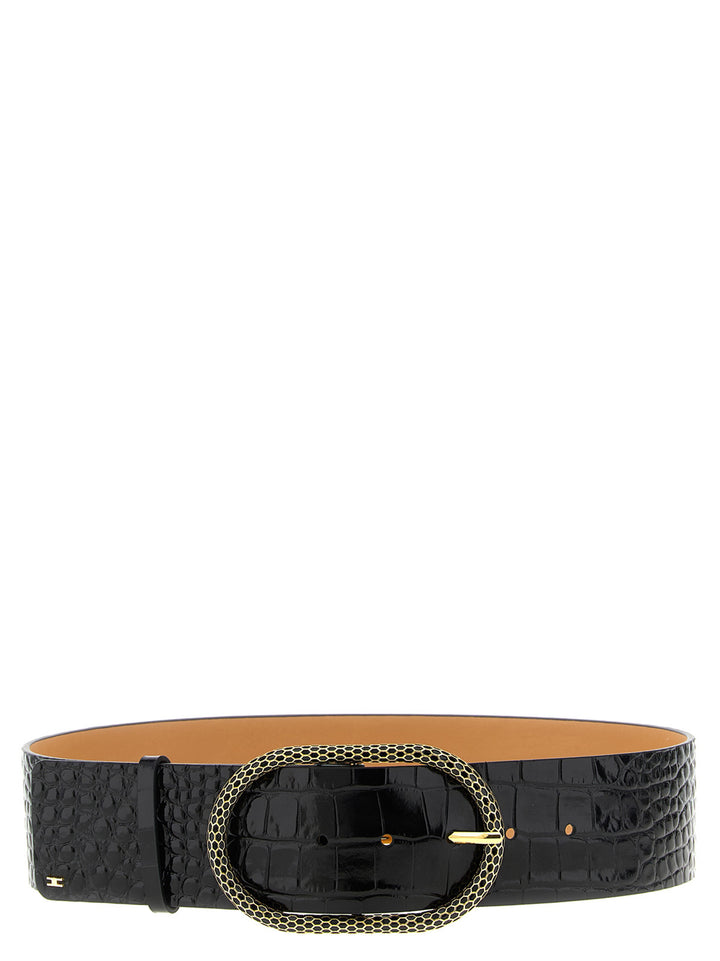 Elisabetta Franchi Snake Buckle Belt Belts - Black | 0f3e1affa2c883d7e2bc0a1bf636ad7a89aa0038