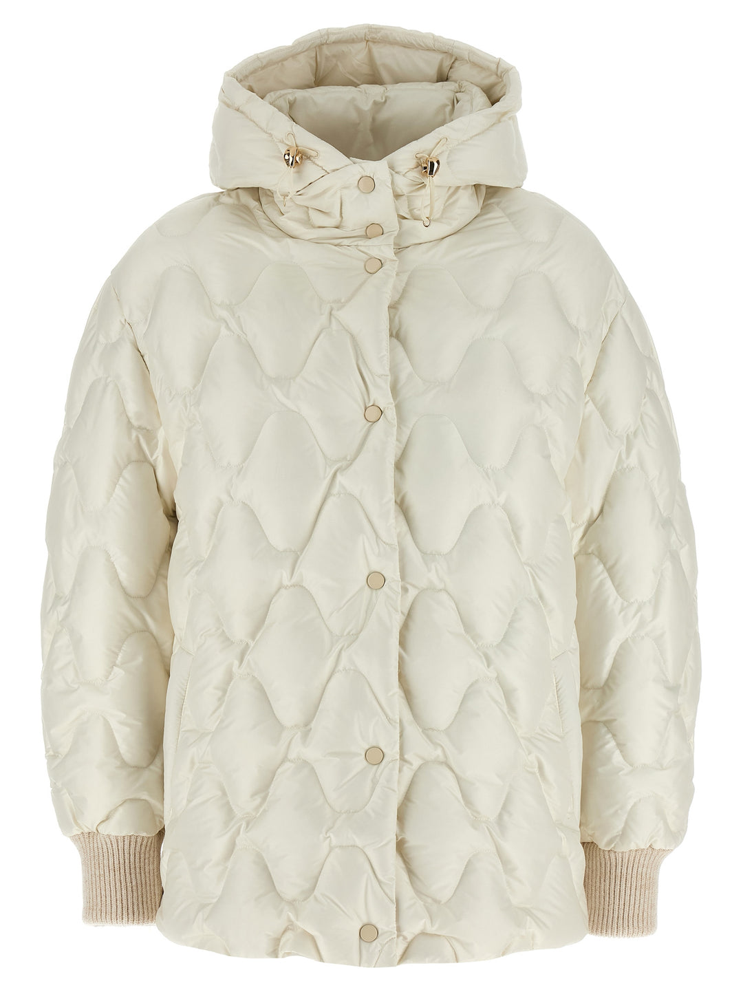 Fabiana Filippi Hooded Down Jacket Puffer Jackets - White | 28ee1338dfe97a7d445866453c0c65a6b9cac0bc