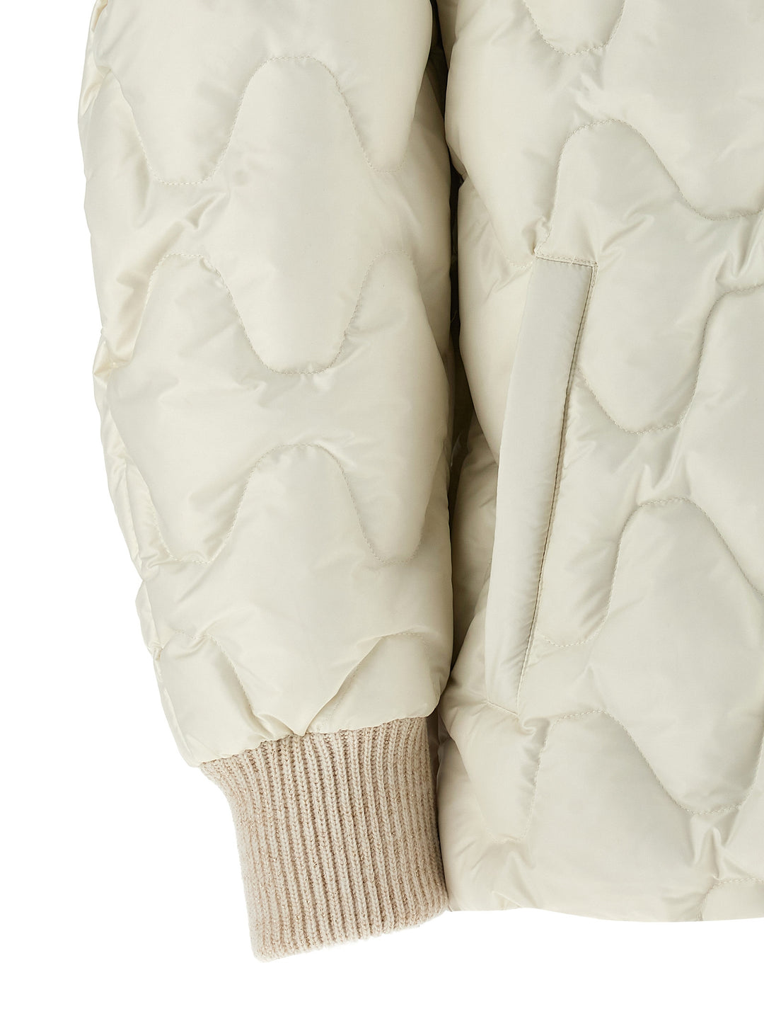 Fabiana Filippi Hooded Down Jacket Puffer Jackets - White | d5bdb3e1fc481ab3bc736d4a8af5080b5f6b48a0