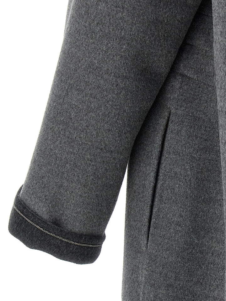 Fabiana Filippi Dressing Gown Coat Coats and Trench Coats - Gray | d9d227460d5e7d5e53b0a5e216883c9b83710ee1