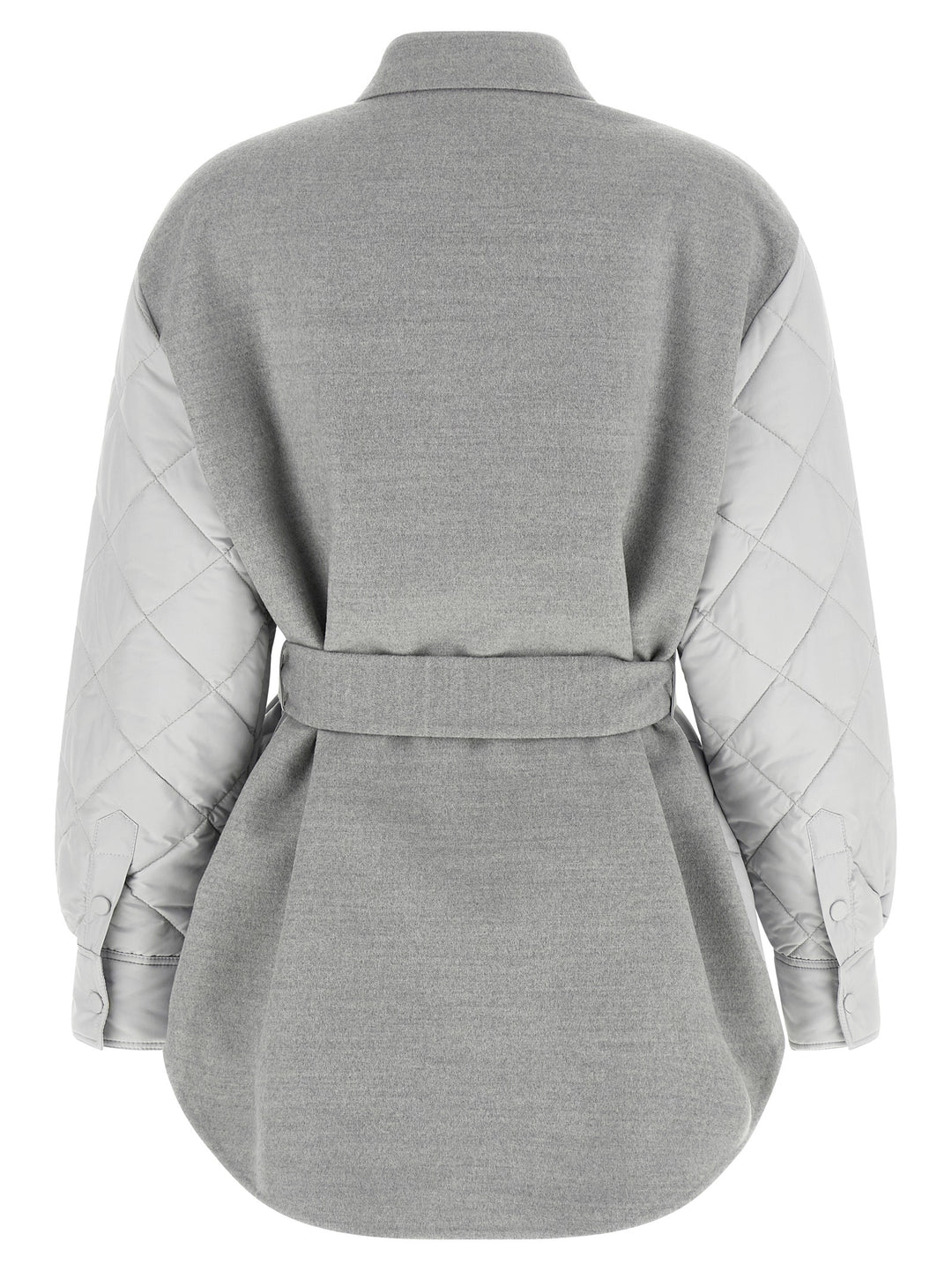 Fabiana Filippi Hybrid Overshirt Puffer Jackets - Gray | 1dc13d38779151f0febe5473638962f970215034