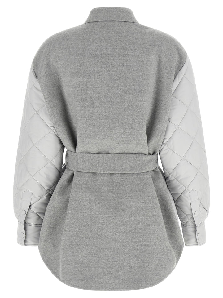 Fabiana Filippi Hybrid Overshirt Puffer Jackets - Gray | 1dc13d38779151f0febe5473638962f970215034