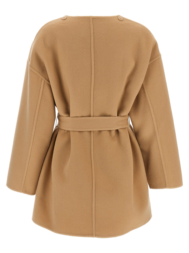 Caban With Cape Coats, Trench Coats Beige