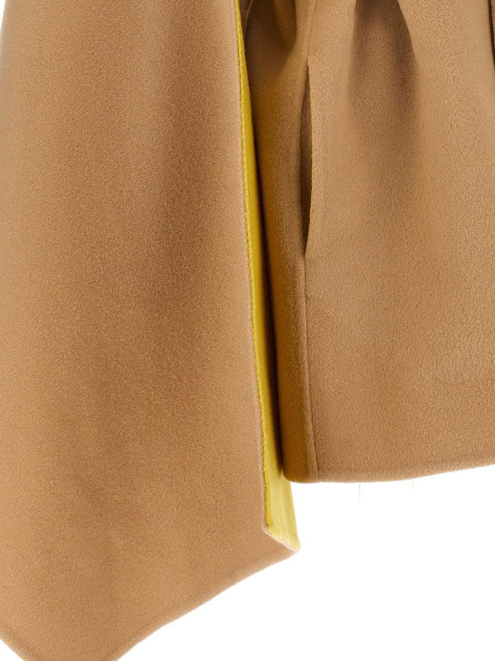 Caban With Cape Coats, Trench Coats Beige