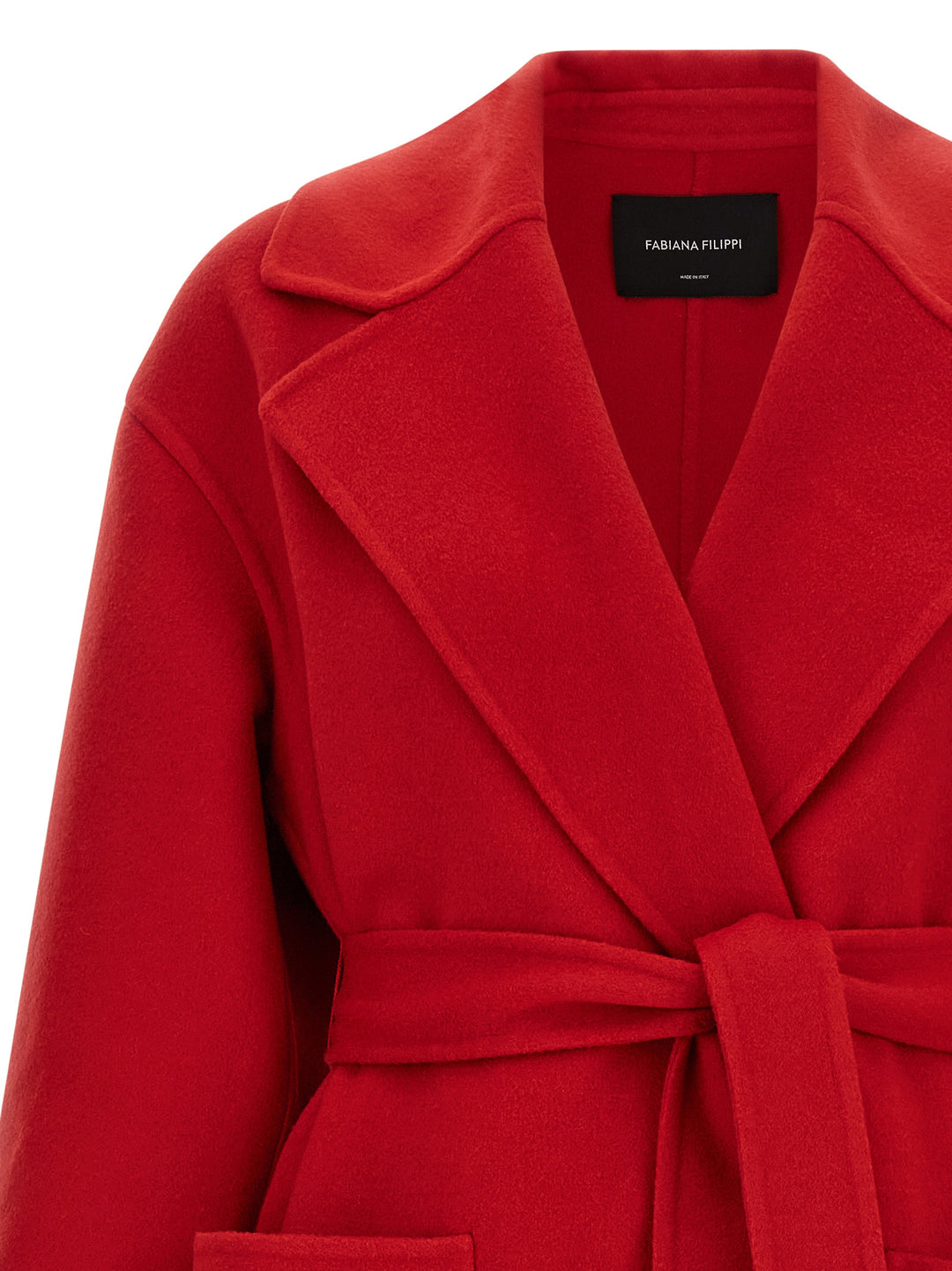 Fabiana Filippi Cashmere Wool Coat Coats and Trench Coats - Red | 5a185ca6ef9a9d53213263e450df8b27029fd5a8