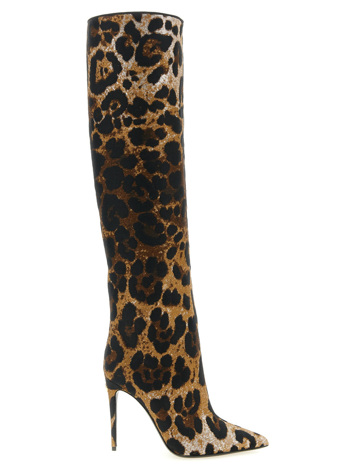 Dolce & Gabbana Leo Jacquard Boots Boots and Ankle Boots - Multicolor | 65e935439766ae7023286c578f60482e7f608a0d