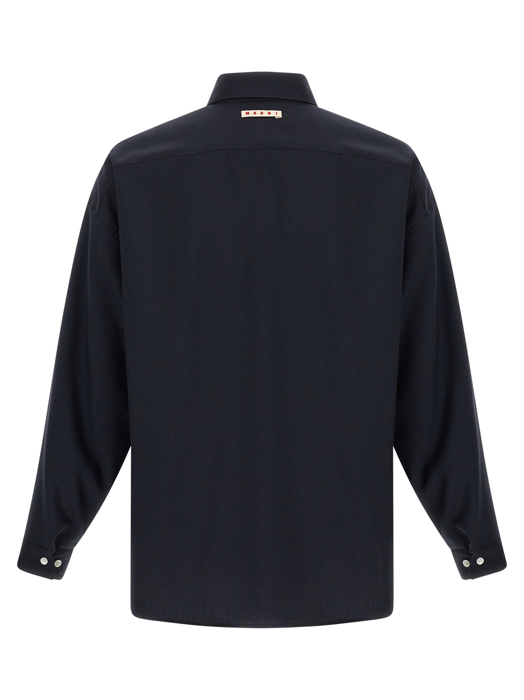 Marni Tropical Wool Shirt and Blouse - Blue | 30ae5a699d510983dbba336fd3eb605f4b6f7efd