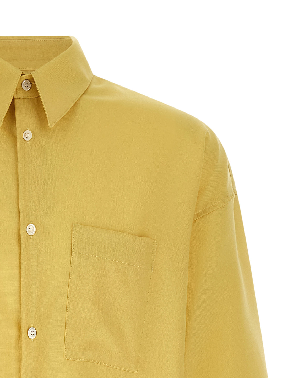 Marni Tropical Wool Shirt and Blouse - Yellow | 706f14454027e7fb76857ae47835b78263c0ea43