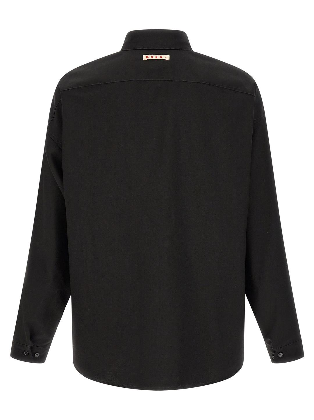 Marni Wool Shirt With Pocket Shirt and Blouse - Black | c4086e7fb32225fb665f34a47ef436d2c7cc6632