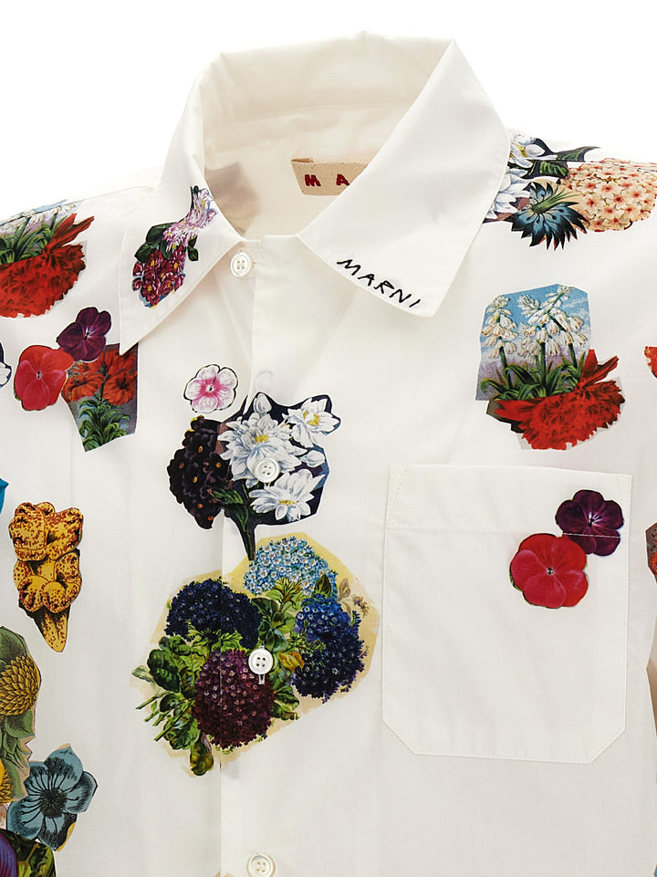 Flowers Collage Shirt, Blouse Multicolor