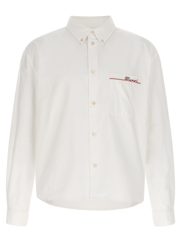 Marni Embroidery Shirt Shirt and Blouse - White | 5c184ef4507f62fe65c5ca885aac0fb63f7e00a4