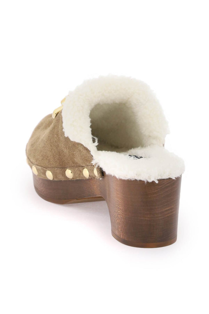 Suede And Faux Fur Clogs With Dg Logo.