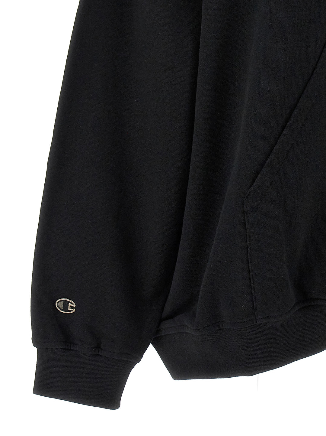 Rick Owens X Champion Hoodie Sweatshirt Black