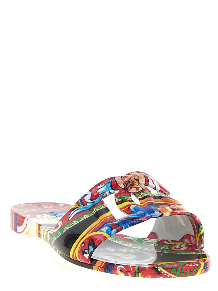 Dolce & Gabbana Bianca Sandals - Multicolor | 7a843e30340d95b54af78a905226c58ec954f513