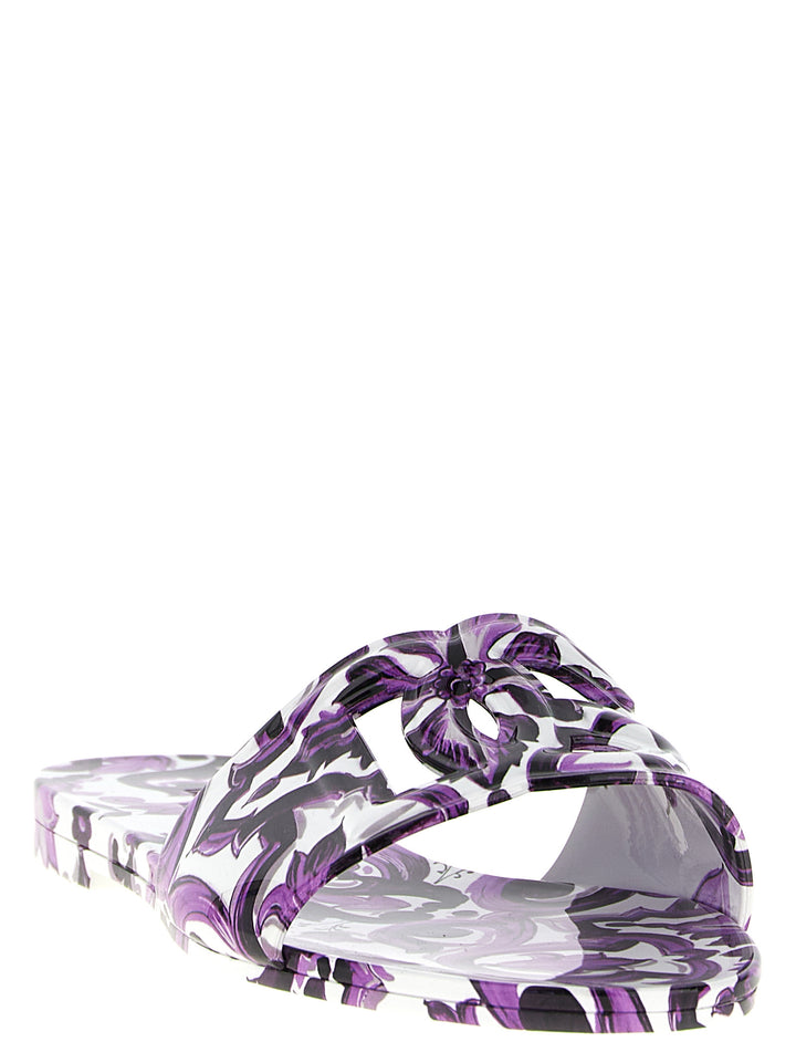 Dolce & Gabbana Beachwear Sandals - Purple | c366625a581c759de01f2f639df26ec31e5f855b