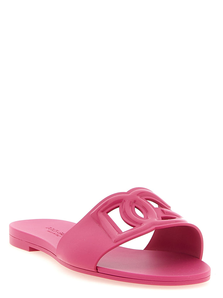 Dolce & Gabbana Bianca Sandals - Fuchsia | 2044d36a9349ddc947be1cd04ddf8ee462bc4e0f