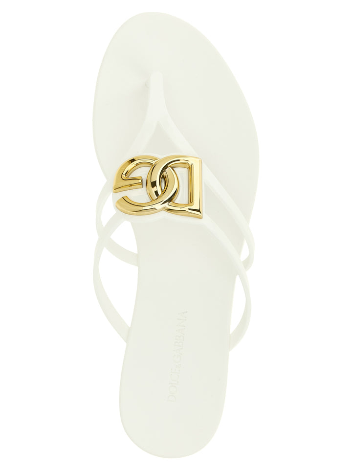 Dolce & Gabbana Beachwear Sandals - White | 35361db6a07ebbb9041500fbeba8ef5f5355929e