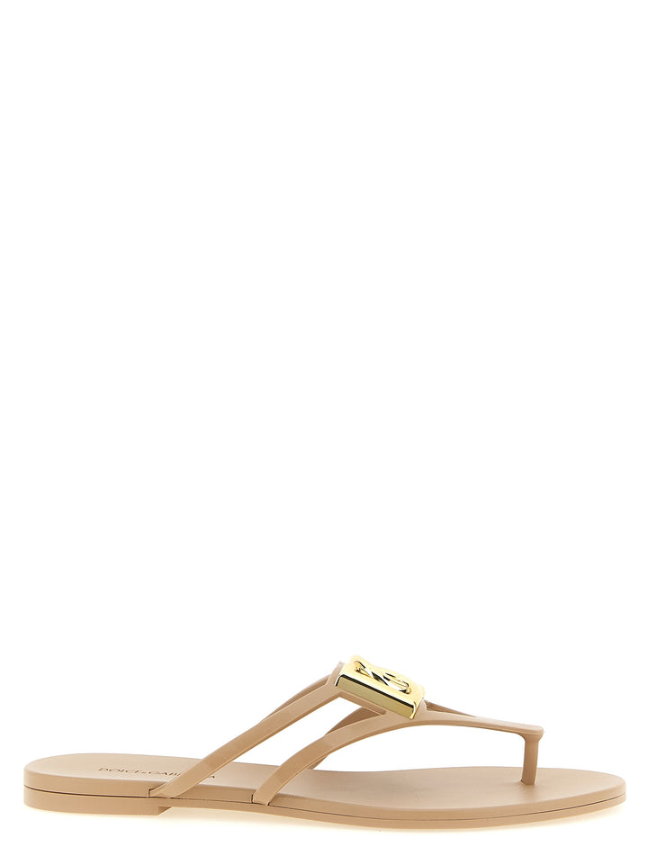 Dolce & Gabbana Beachwear Sandals - Beige | c898b20cee63e54d276a76fcecbb74661ad7e67a