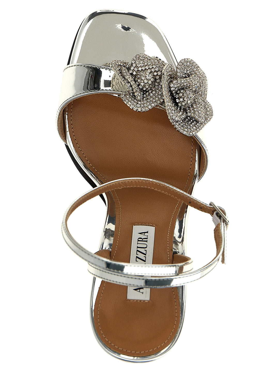 Crystal Orchid Sandals Silver