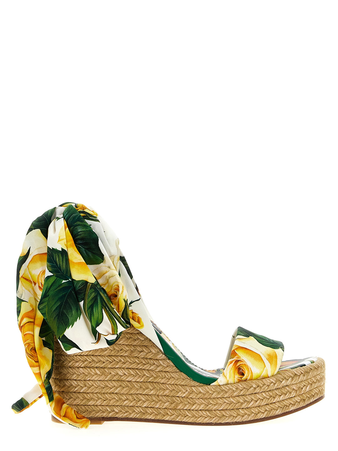 Floral Print Wedges Multicolor