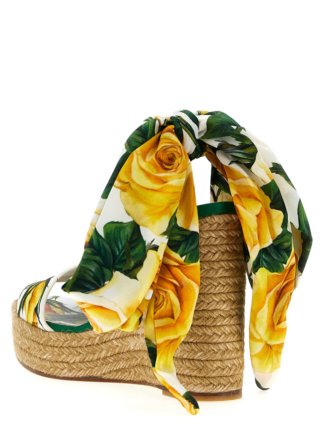 Floral Print Wedges Multicolor