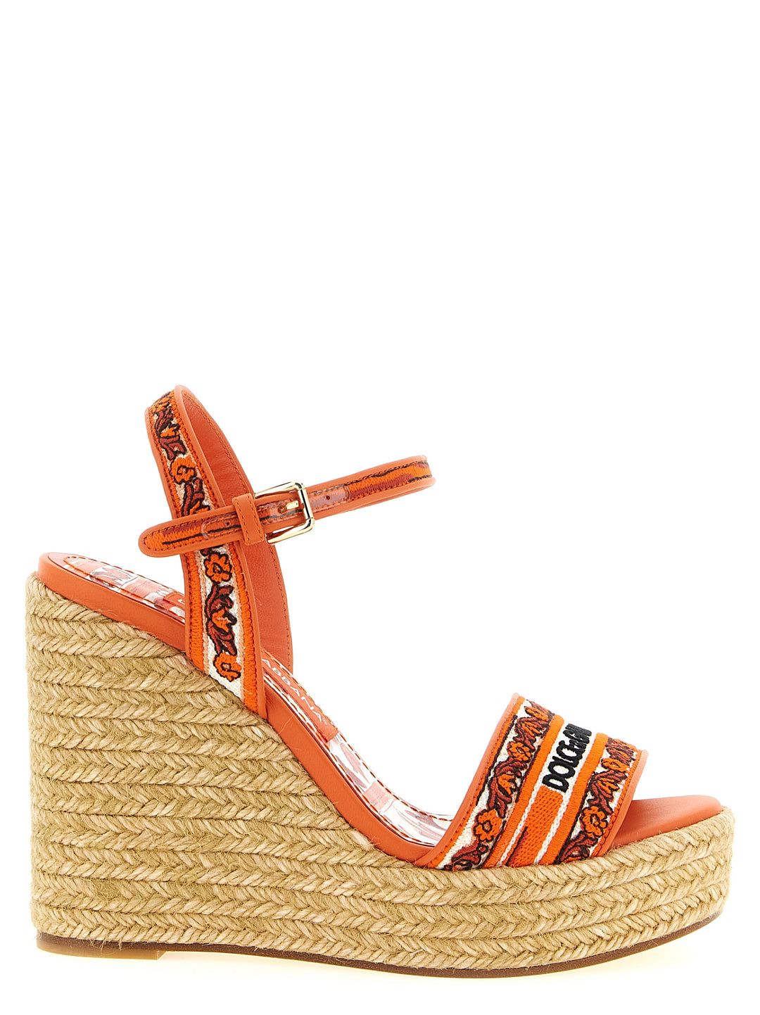 Dolce & Gabbana Maiolica Wedges - Orange | fe404057cf6cb8e7b67680ac053568ca55acc4ef