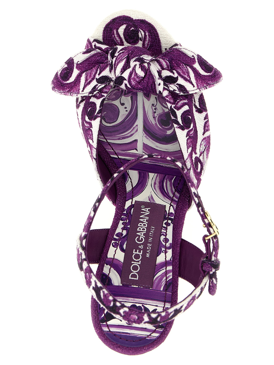 Dolce & Gabbana Maiolica Sandals - Purple | a599d71cc08b16179996ac15b6e248fc8a71478e