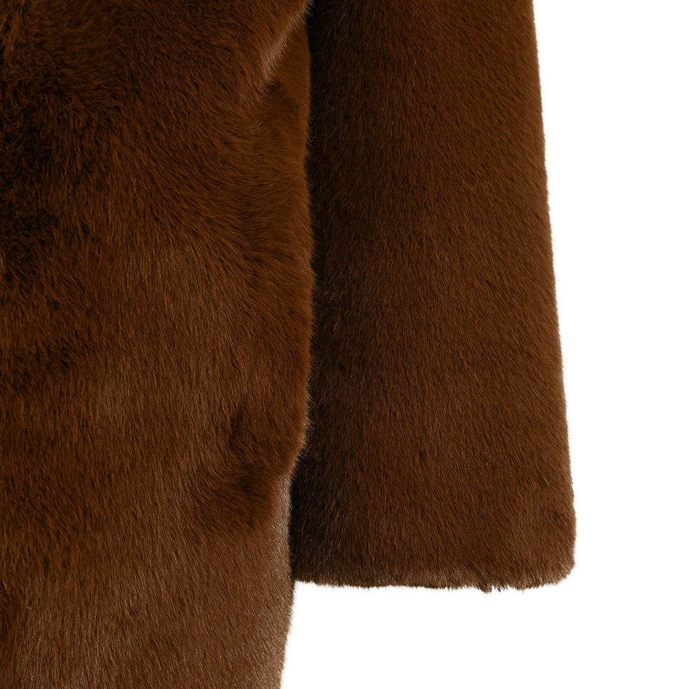 Alpaca and Wool Faux Fur Coat