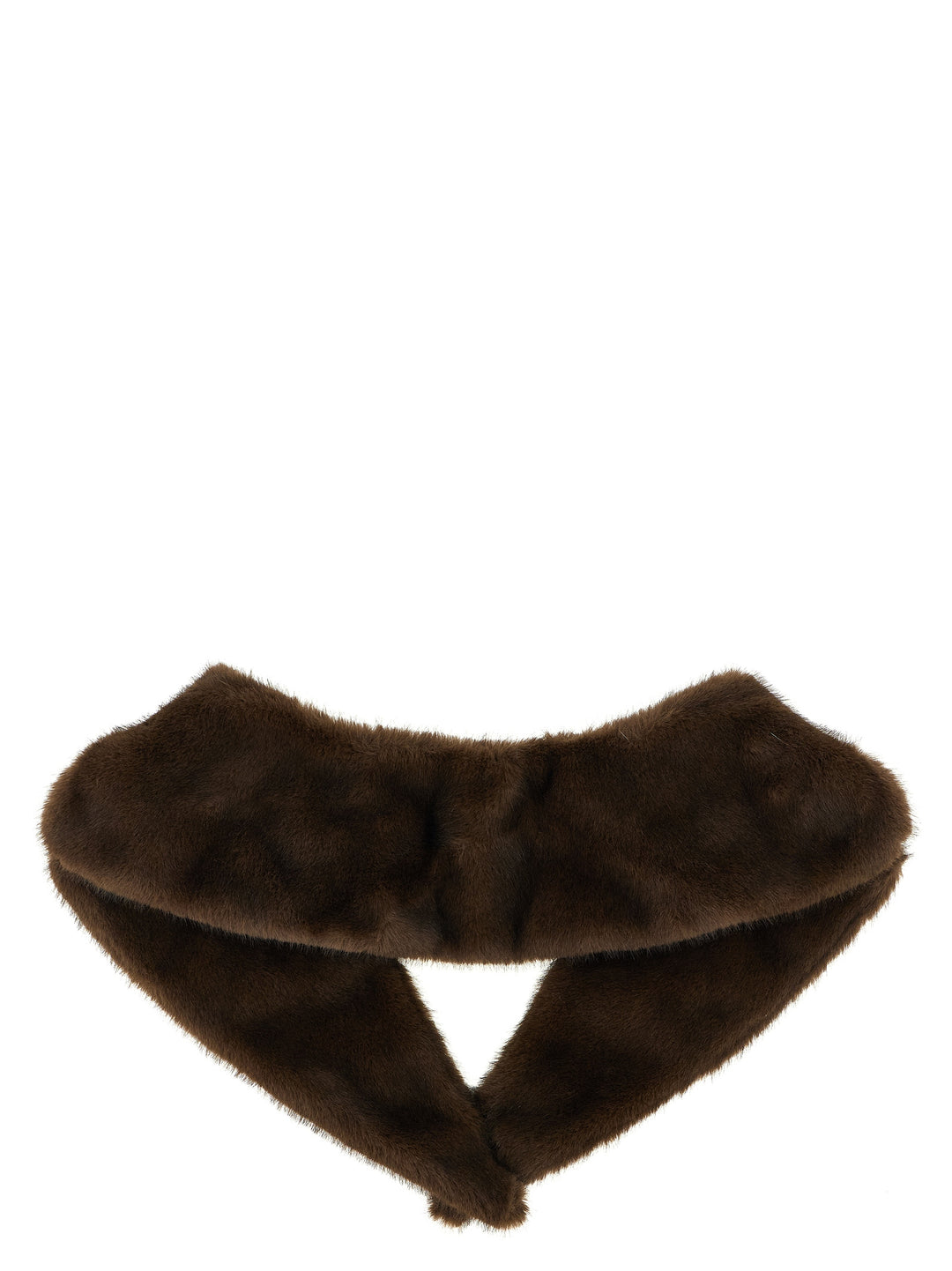 P.A.R.O.S.H. Eco Fur Neck Scarves and Foulards - Brown | 683e25d74102a59567a90f860225b0890925b581
