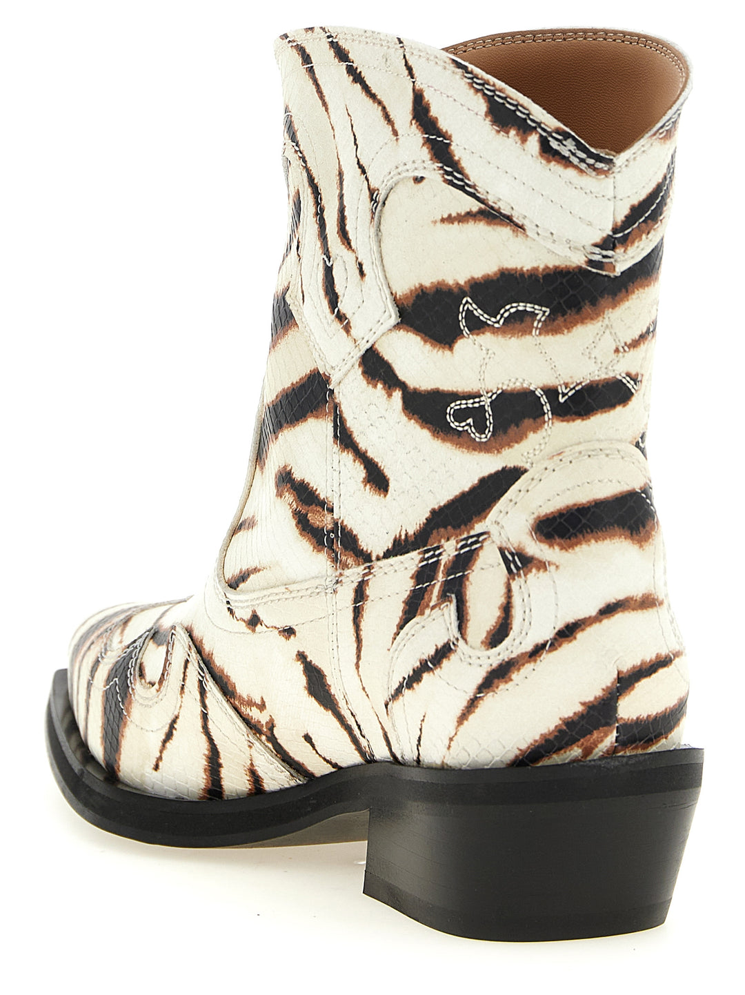 Ganni Western Ankle Boots Boots and Ankle Boots - Beige | c4418c941d4ff9ebd9e72de4aa2626230620782c