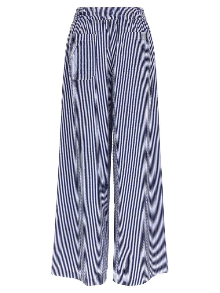 P.A.R.O.S.H. Cashine Pants - Blue | bcdb73445aa4397e4ca39784cbe931b16599b3c8