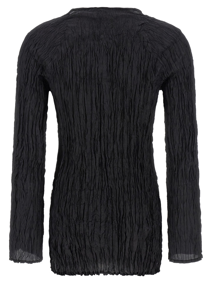 P.A.R.O.S.H. Soph Shirt and Blouse - Black | c931d72696b9d625541e791e538adb2bc21251a8