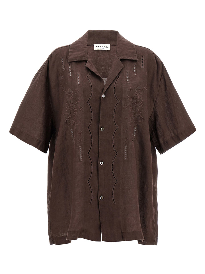 Beach Shirt, Blouse Brown