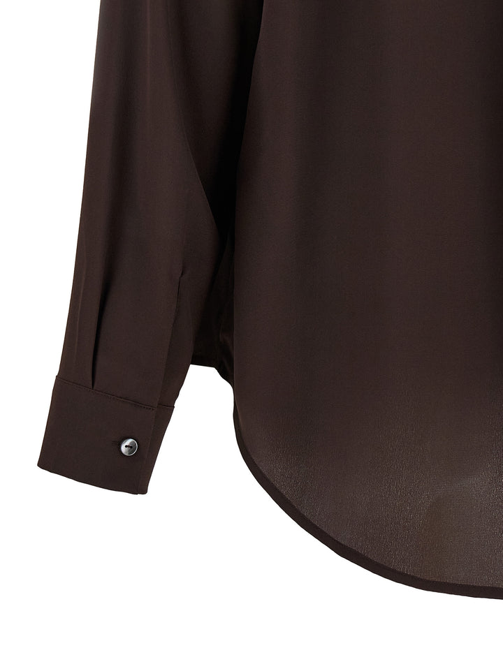 P.A.R.O.S.H. Sweet26 Shirt and Blouse - Brown | e1bbad39f40f7a98c70bcbe19a6c79c945f4b305