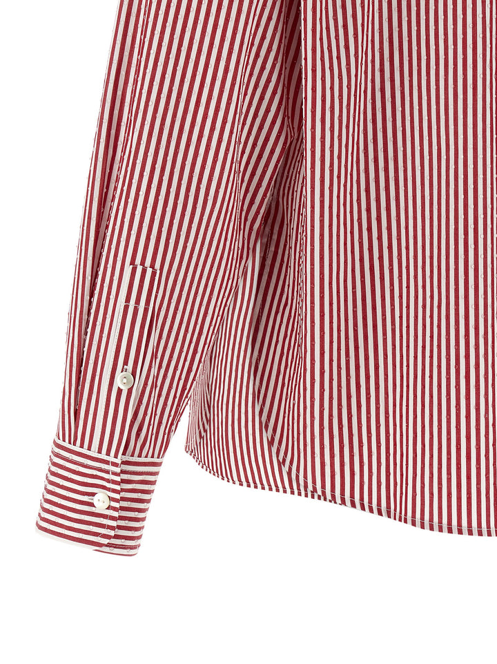 P.A.R.O.S.H. Cashine Shirt and Blouse - Red | fe71bd42a63e63c210cc3dcecd79c9ceb7f3f72f