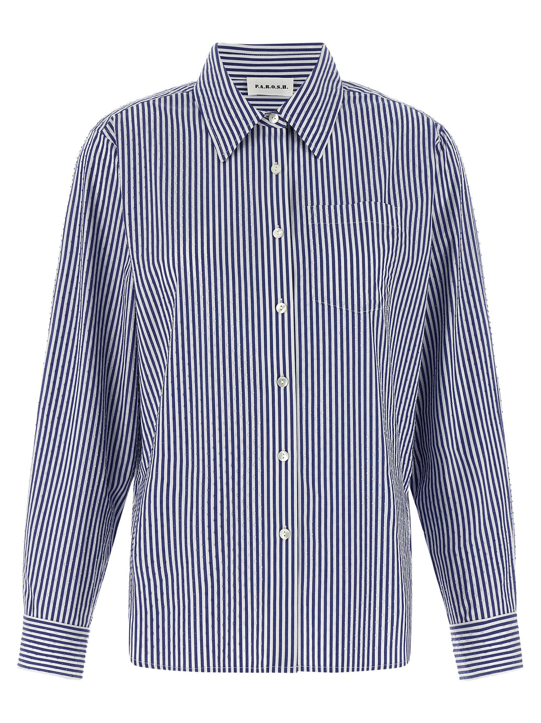 P.A.R.O.S.H. Cashine Shirt and Blouse - Blue | 9b610ffb9f9fc64275f2363f45b495685ccef882
