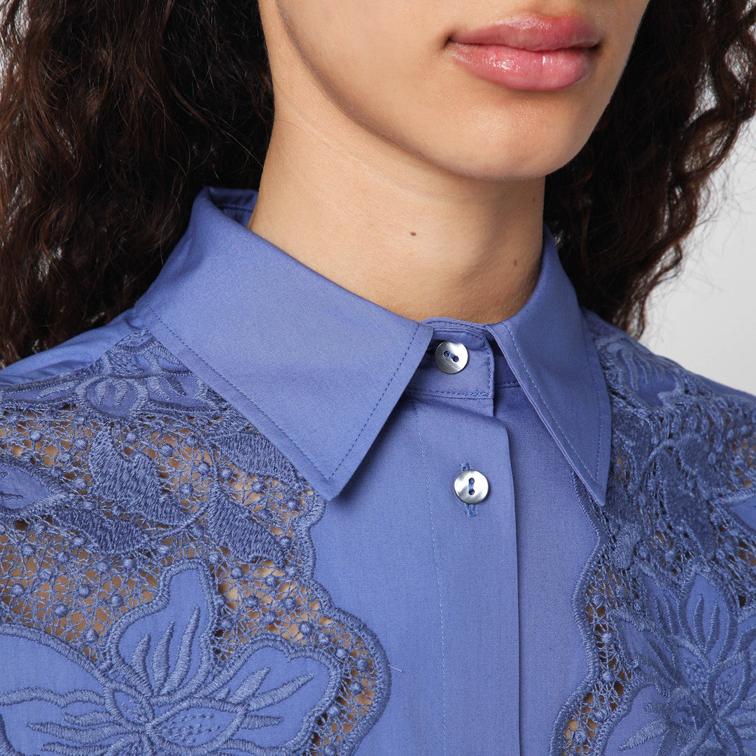 P.A.R.O.S.H. Shirts & Tops - Blue | 17bc42ef5896ac286970572c861bfb0ec61564e5